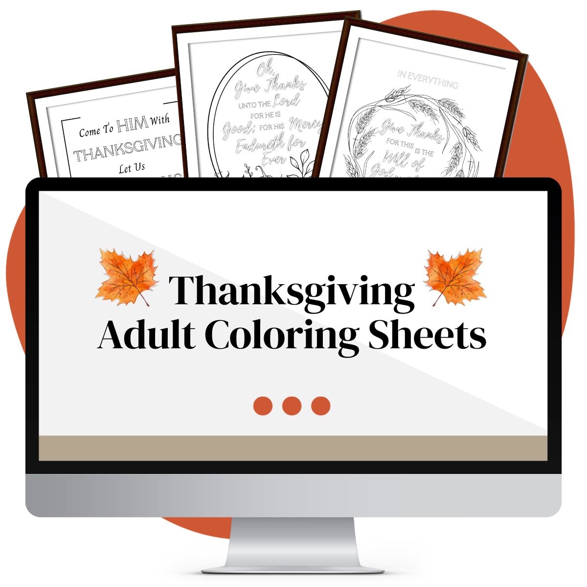 Thanksgiving Adult Coloring Sheets (Scripture Quotes)