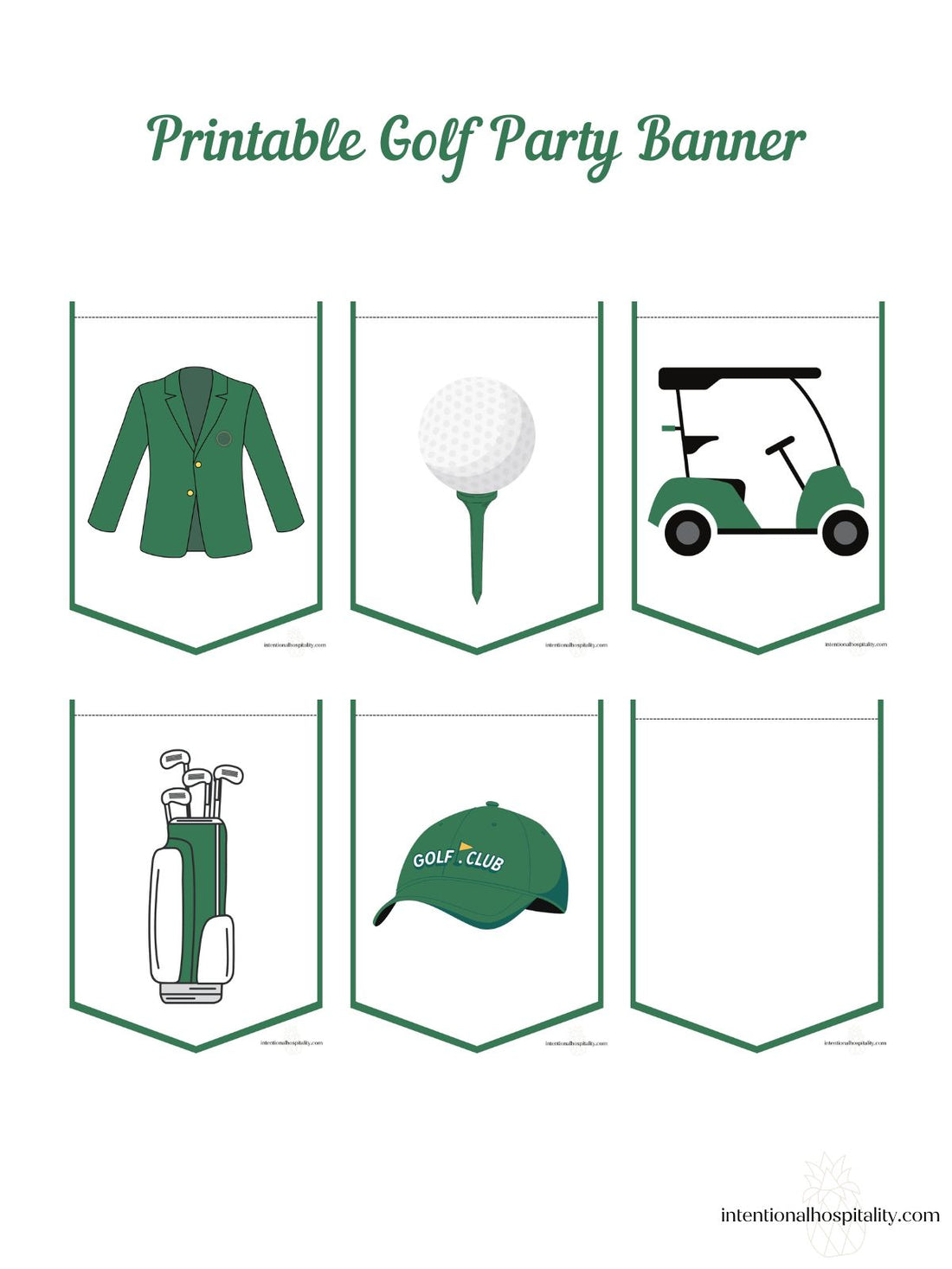 Printable Golf Party Banner