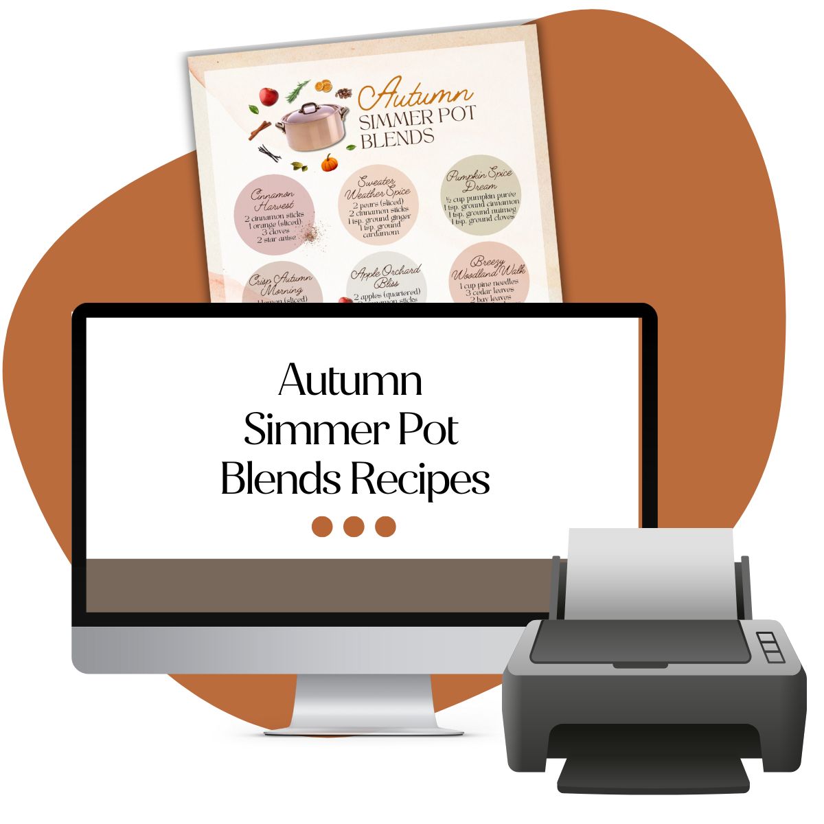 Autumn Simmer Pot Blends Cheat Sheet