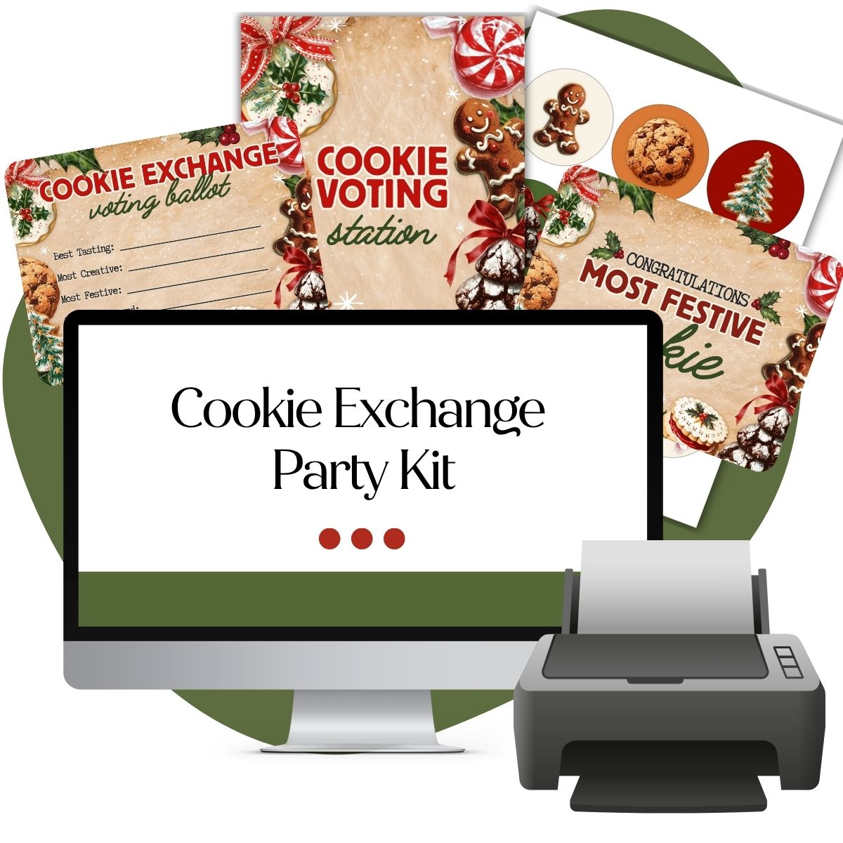 Christmas Cookie  Exchange  Kit