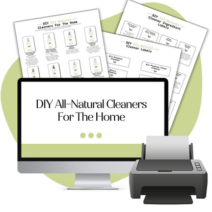 DIY All-Natural Cleaner Recipe &amp; Label Bundle