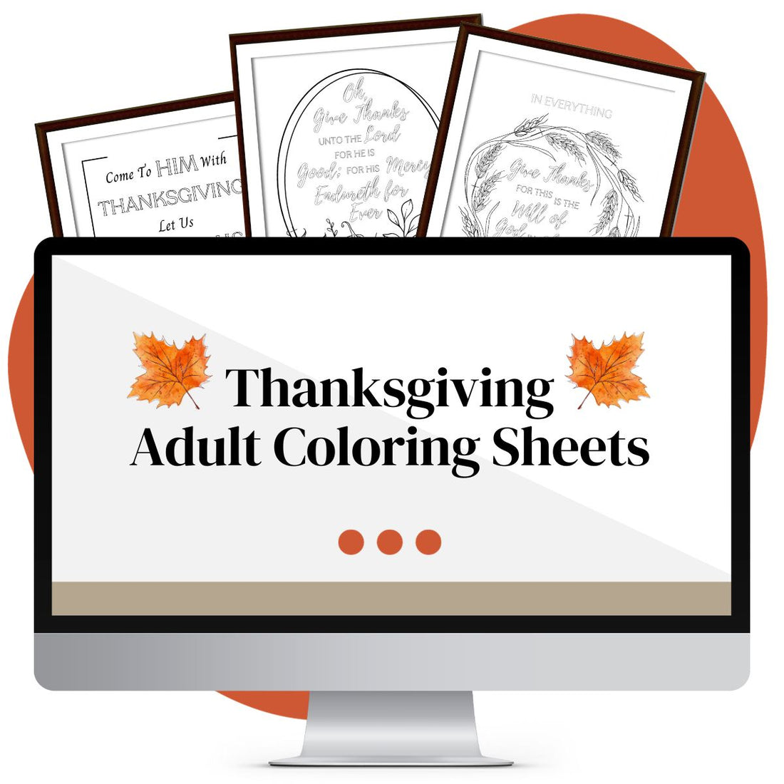 Thanksgiving Adult Coloring Sheets (Scripture Quotes)