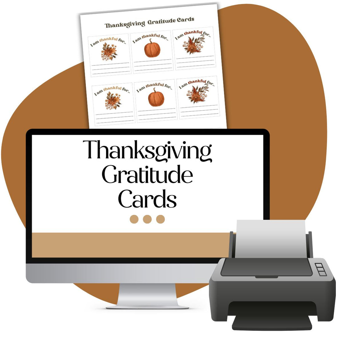 Thanksgiving Gratitude Cards | Printable Family Activity