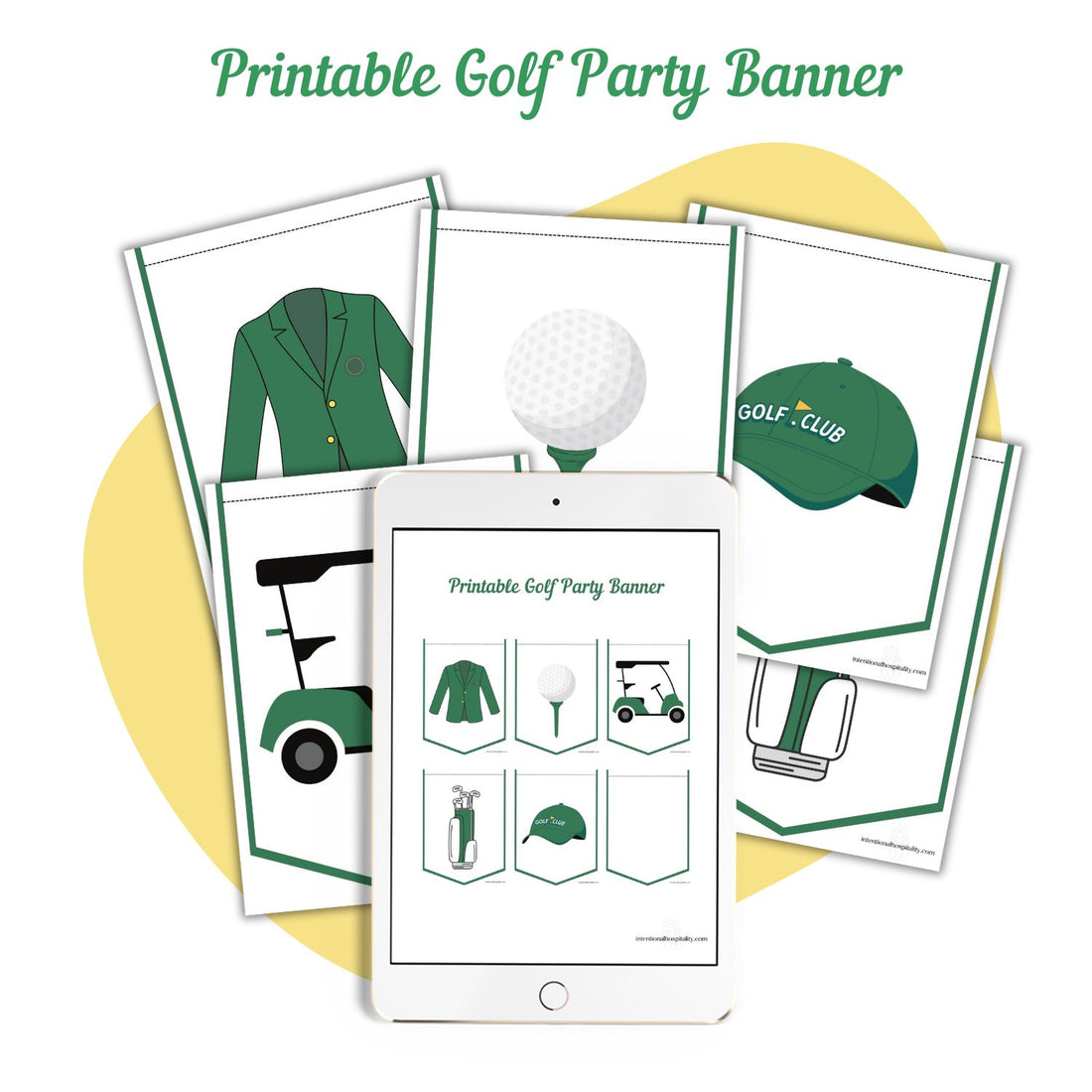 Printable Golf Party Banner