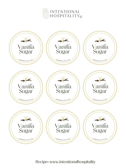 Vanilla Sugar Gift Stickers